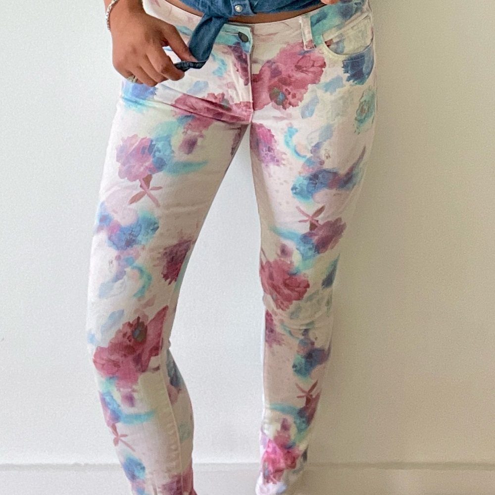 Joe’s Jeans Floral Print Skinny Jeans